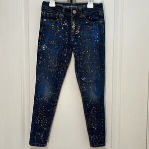 Gymboree Super Skinny Paint Splatter Jeans Size 6